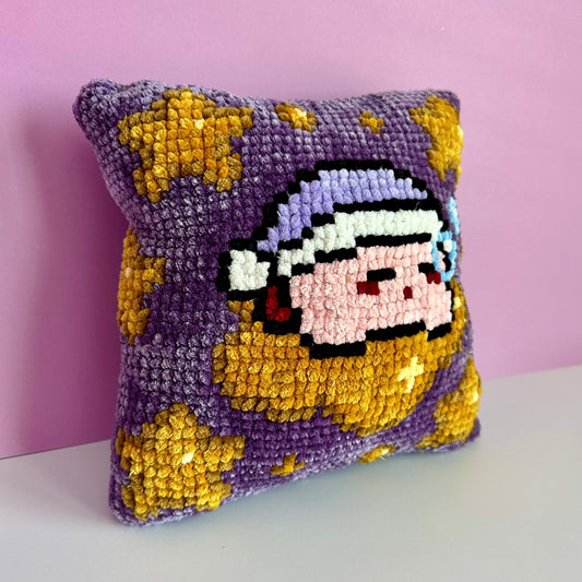 [Made-To-Order] Kirby Moon & Stars Accent Pillow