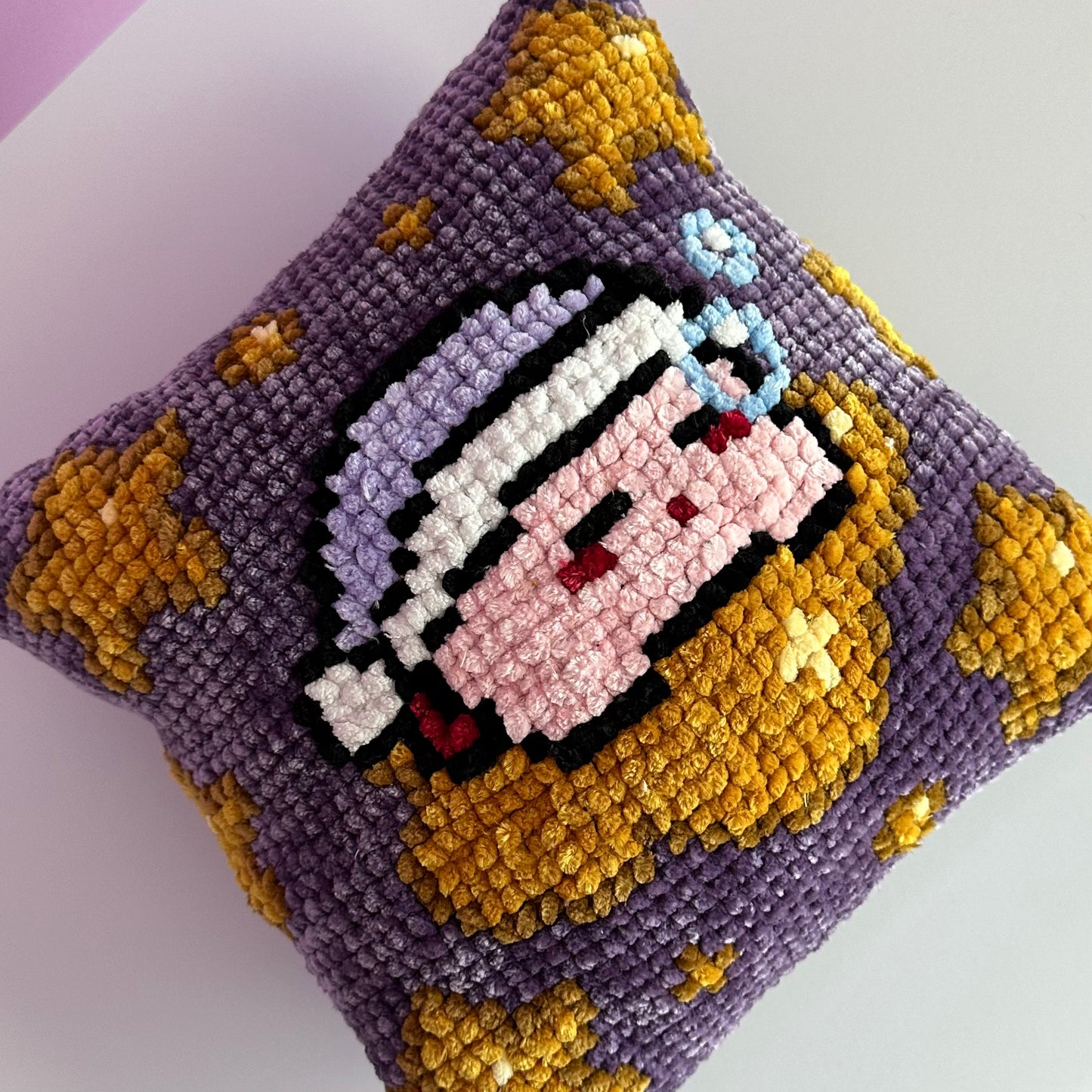 [Made-To-Order] Kirby Moon & Stars Accent Pillow